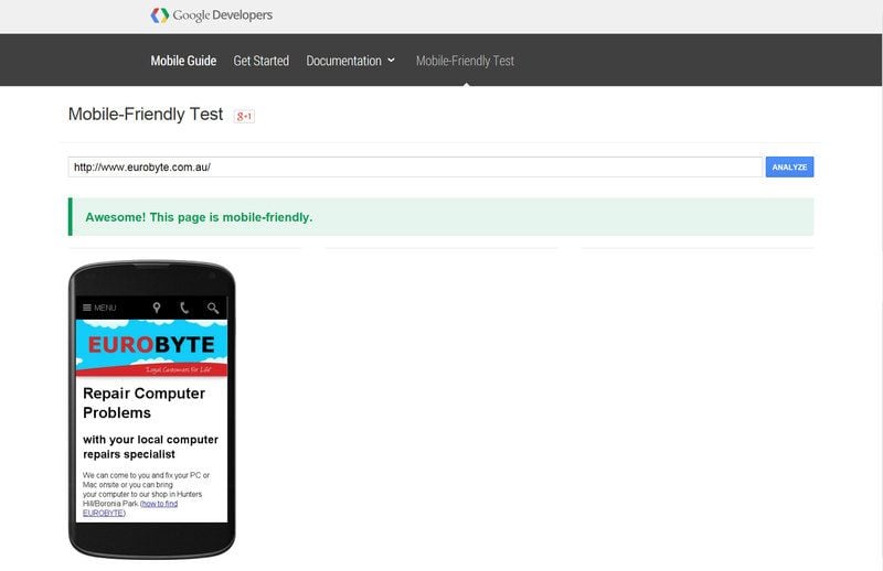 Are we mobile-friendly? Are we mobile-friendly?